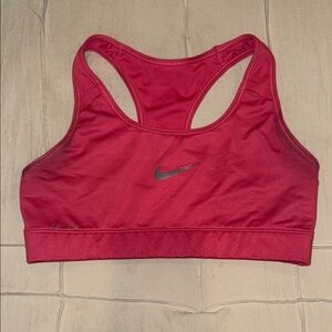 Nike Pink Sports Bra with Racerback Design